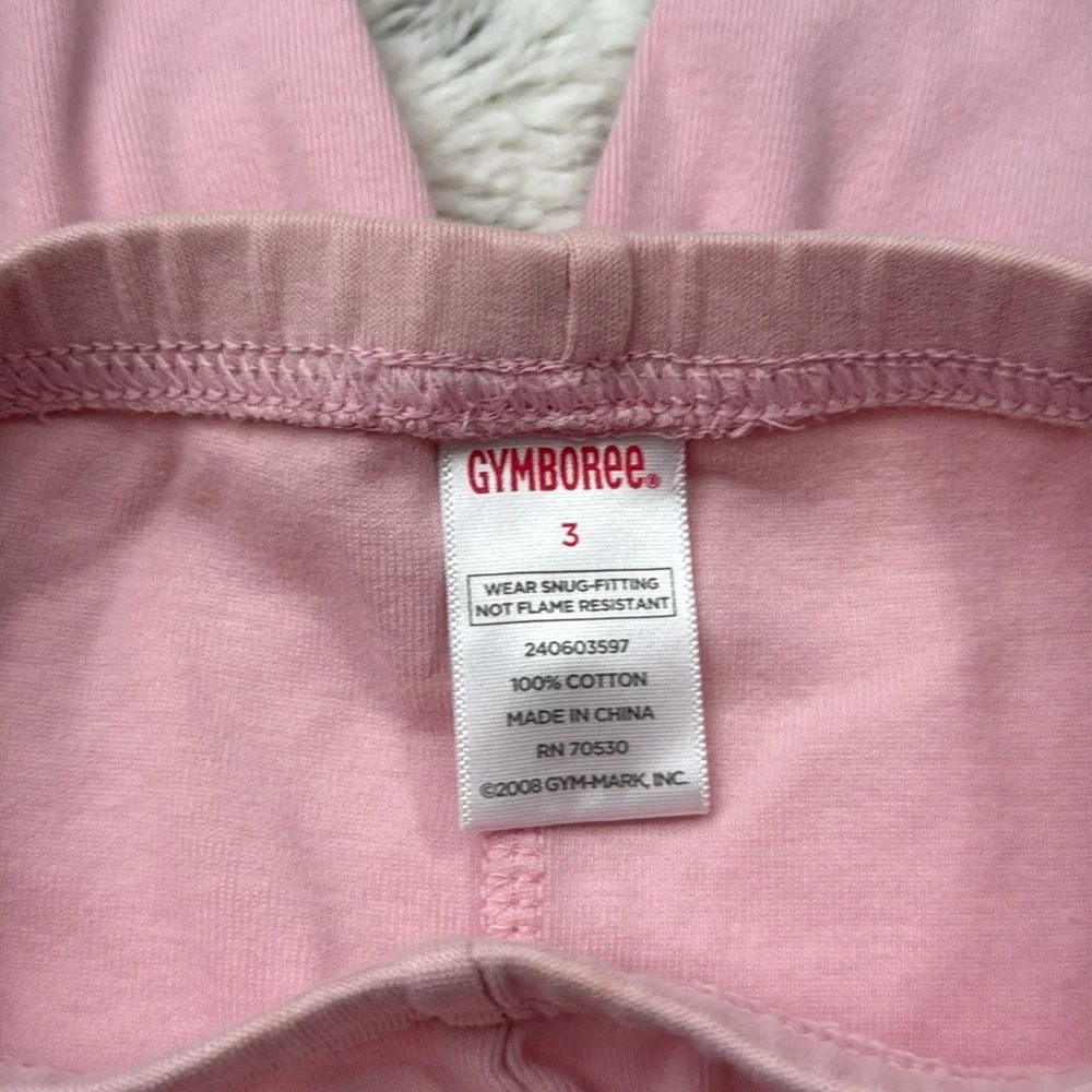 Gymboree pink glow in the dark skeleton pants girls 3T Halloween trick or treat